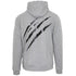 Plein Sport Large Scratch Logo Taped Hood Grey Hoodie S